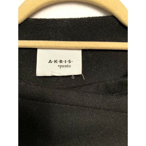 AKRIS punto Coat Women’s Size 4 Wool Black - Picture 8 of 11